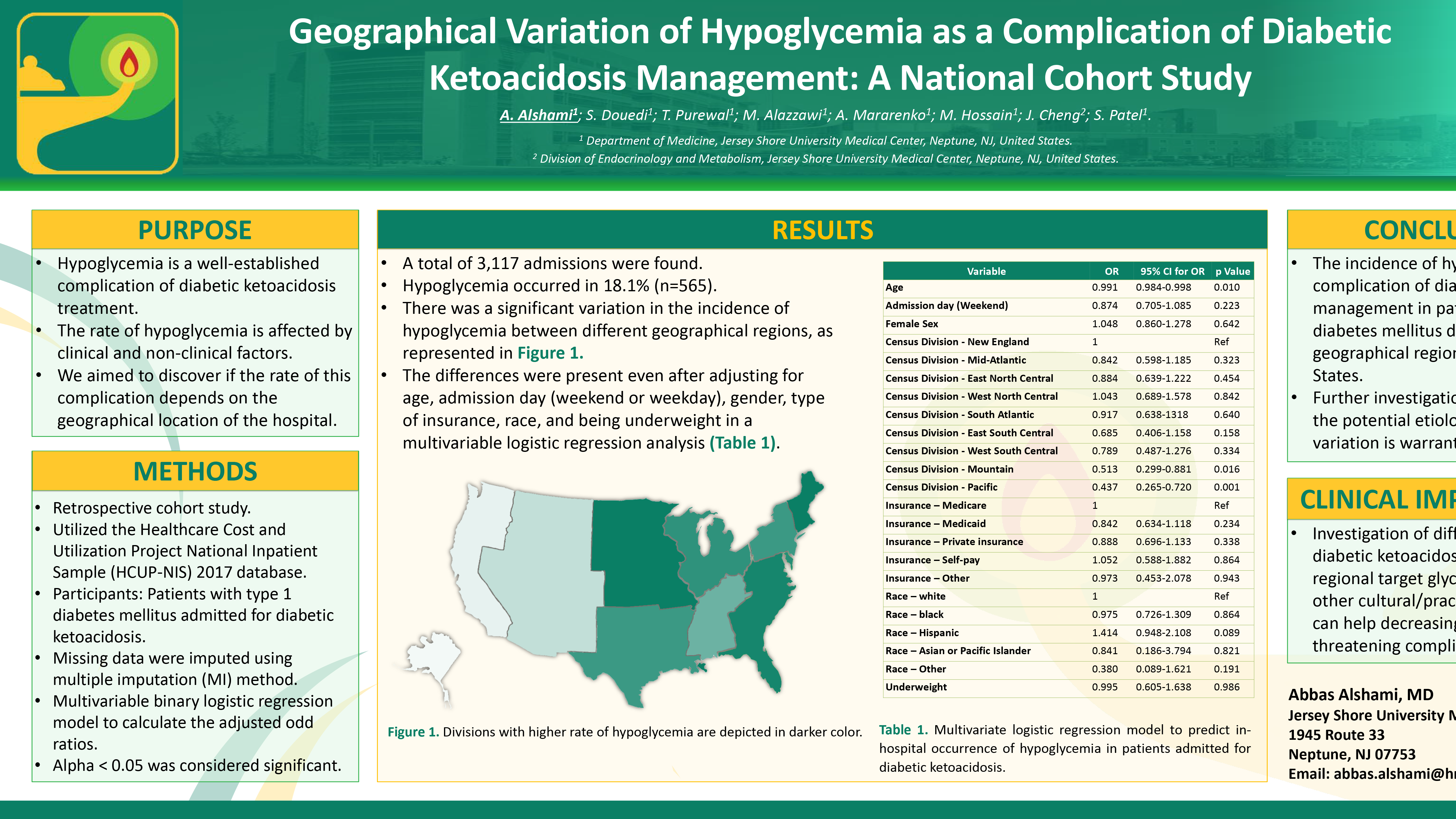 1-R-1-Geographical Variation of Hypoglycemia as a Complication of Diabetic Ketoacidosis Management